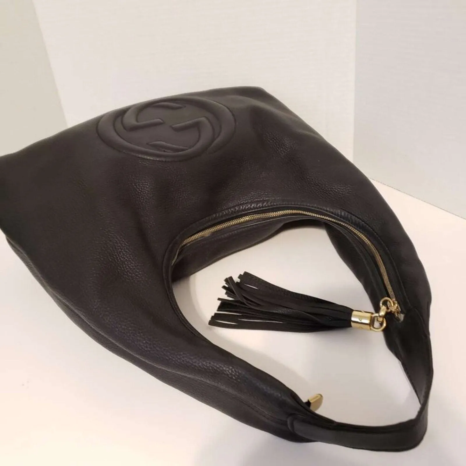 100% Authentic GUCCI Soho Leather Shoulder Bag