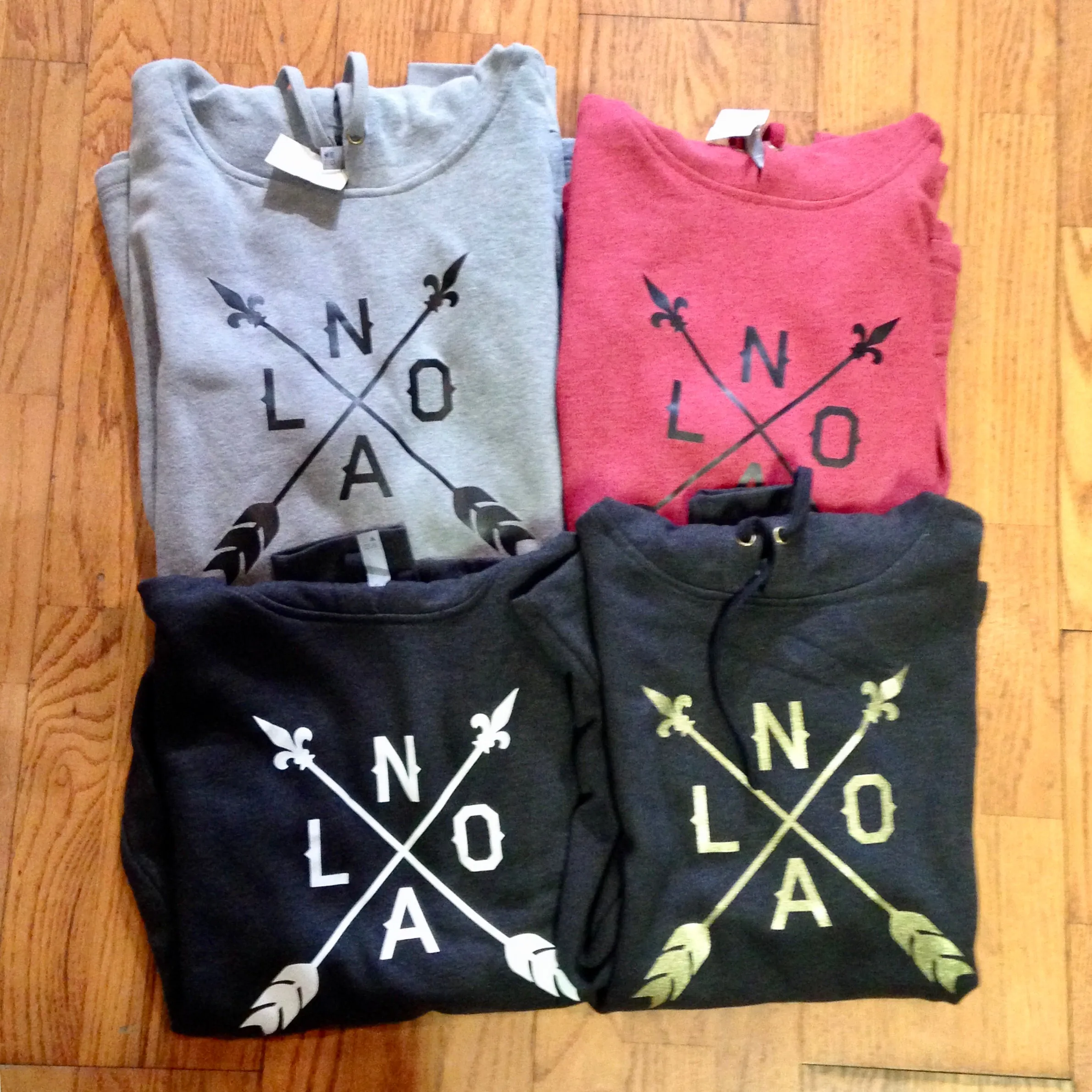 13969 basic NOLA Arrow, Pull-Over Hoodie UNISEX