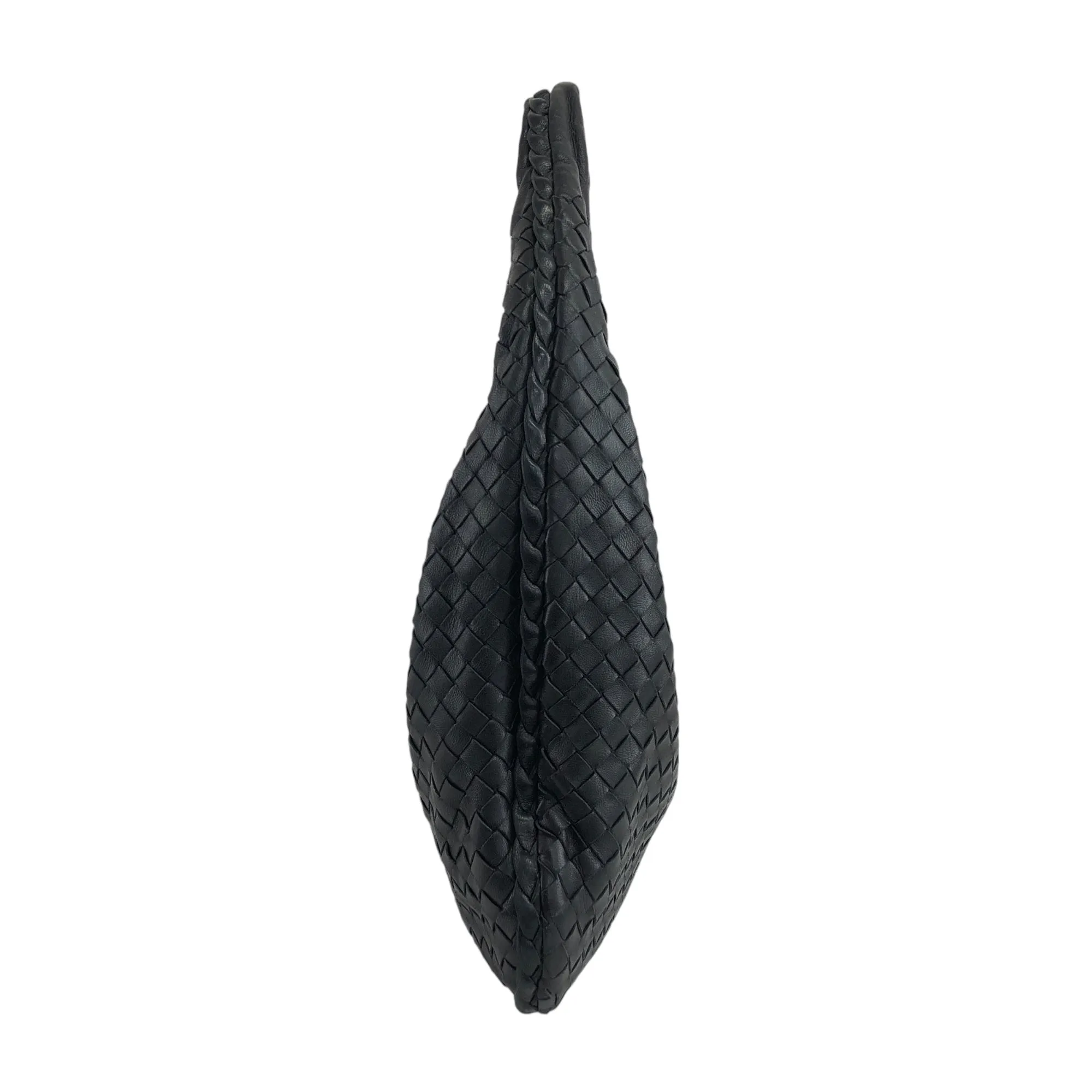Bottega Veneta Intrecciato Shoulder bag Hobobag Black Vintage edswiz