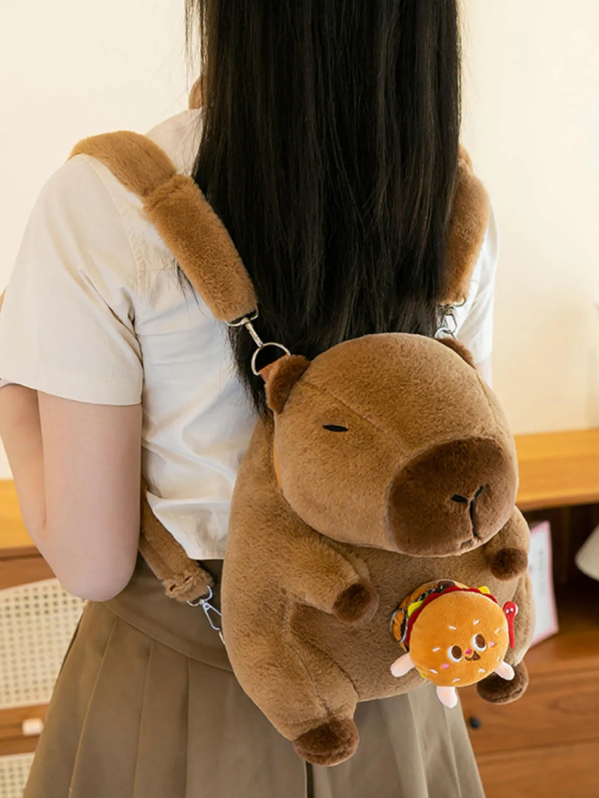 Capybara Portable Cosmetic Purse Backpack