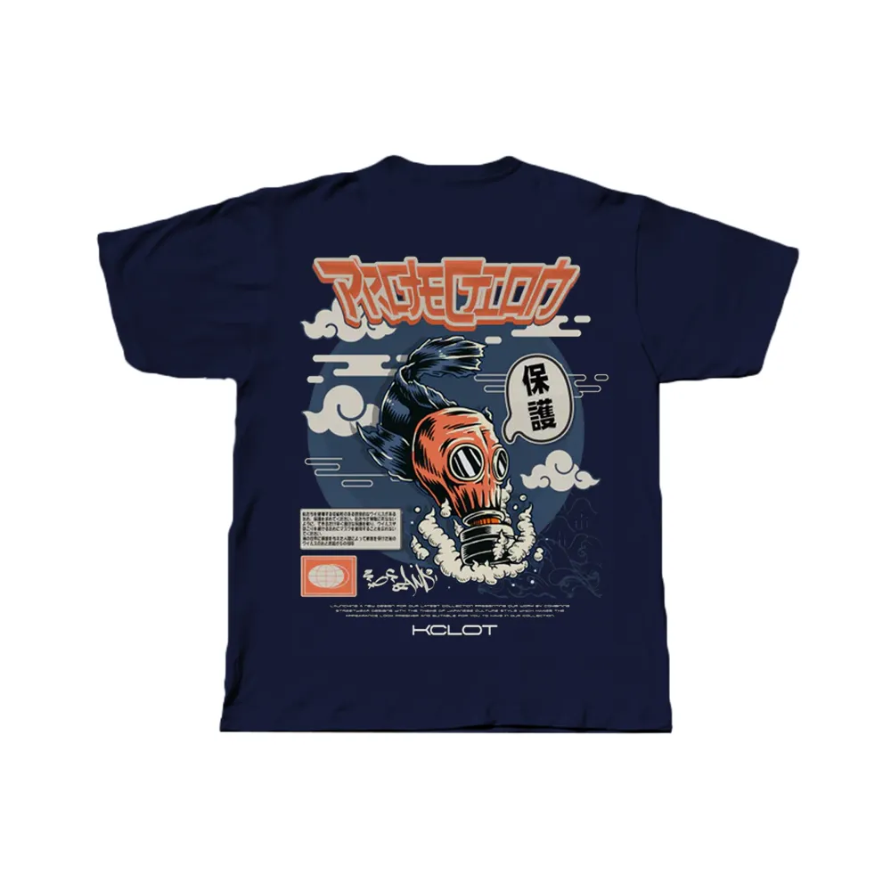 Cartoon Fish Print T-Shirt