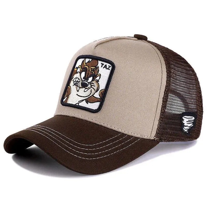 Casquette Motard cartoon - Taz Kaki