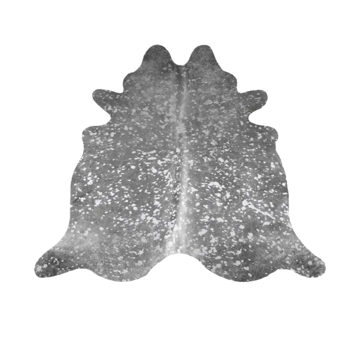 Charcoal Devore Silver Acid Washed Premium Brazilian Cowhide, XL CH23DVD I