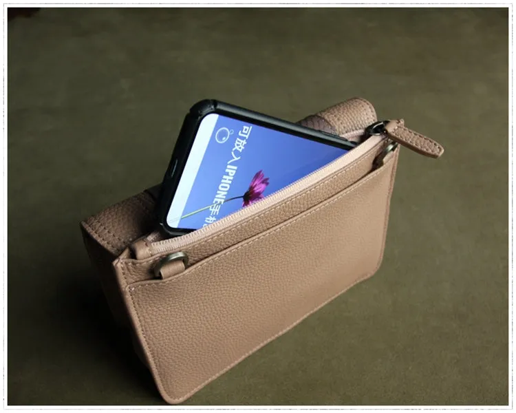 Cute Womens Gray&Green Leather Shoulder Purse Small Leather Shoulder Bag Crossbody Purse for Ladies