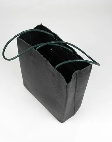 Cute Womens Small Black Leather Shoulder Tote Bag Small Best Tote Shopper Bag Purse for Ladies
