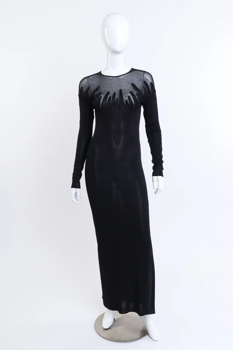 Embellished Knit Gown