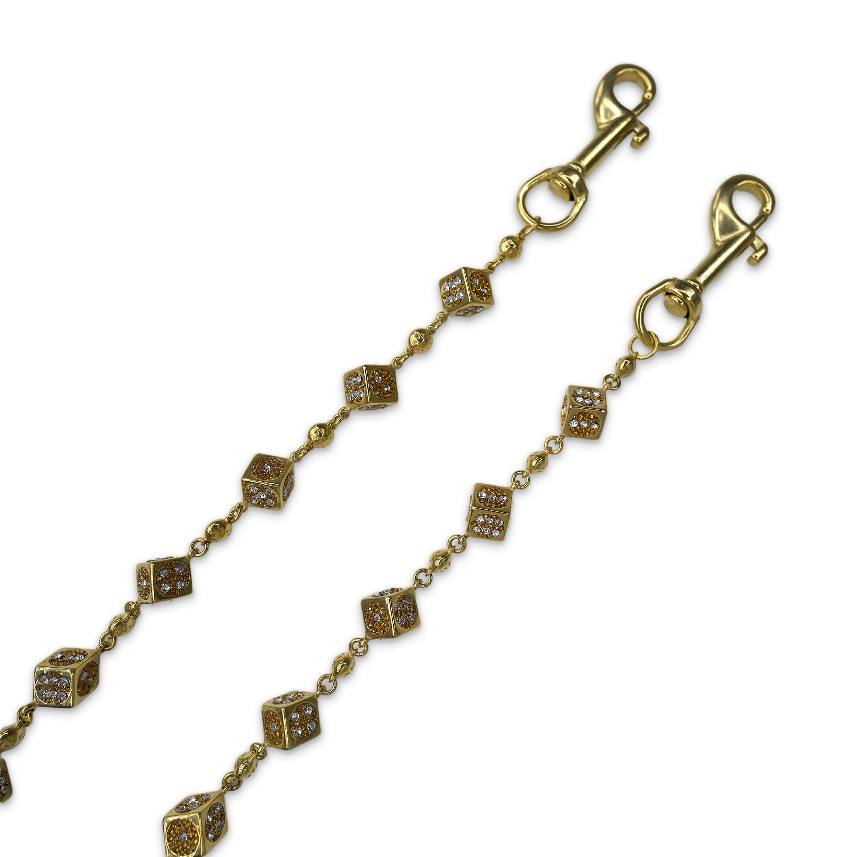 Gold Dice Wallet Chain