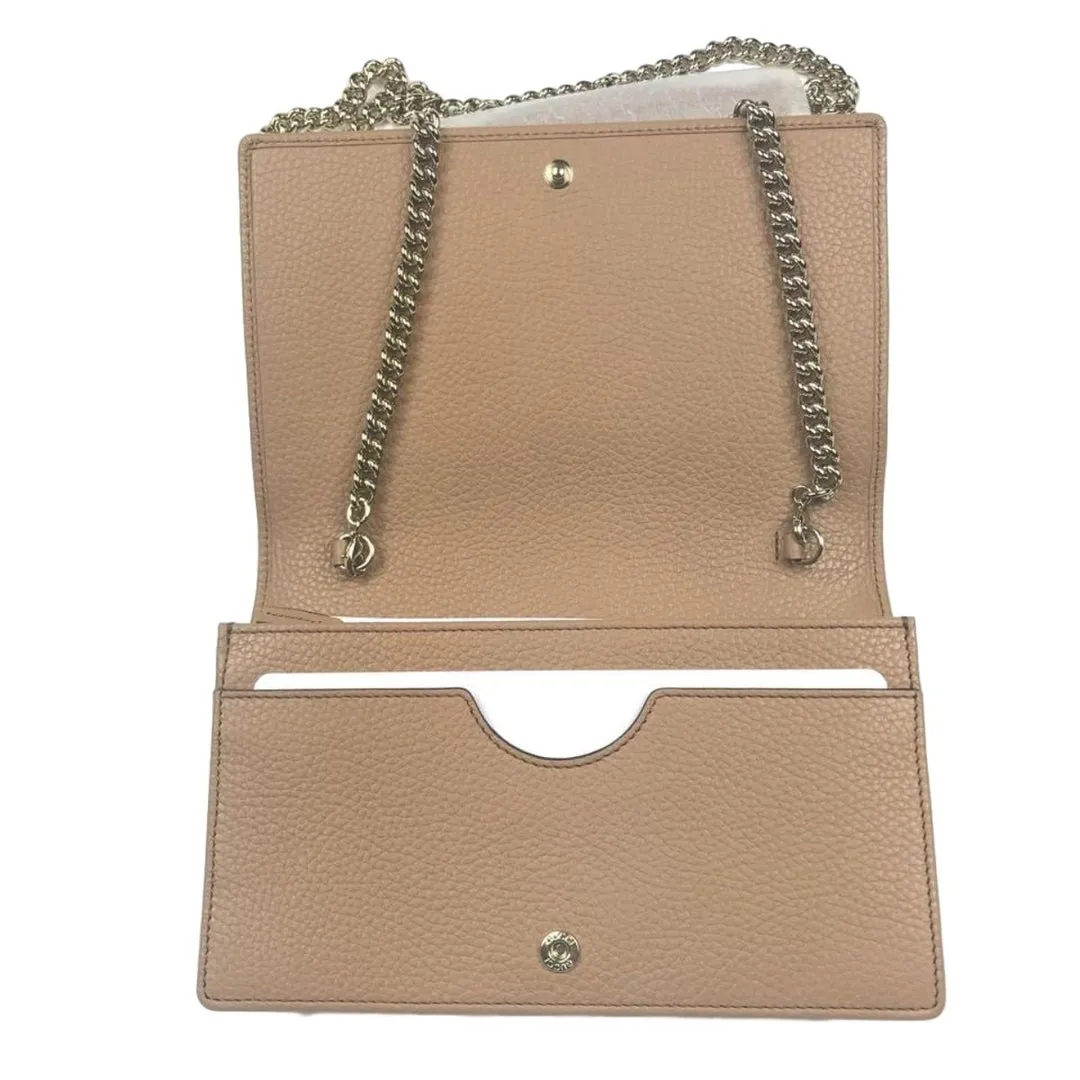 Gucci Soho Wallet with Removable Chain in Camel