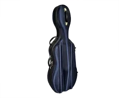 Hard Cello Bag with Wheels 4/4 Blue