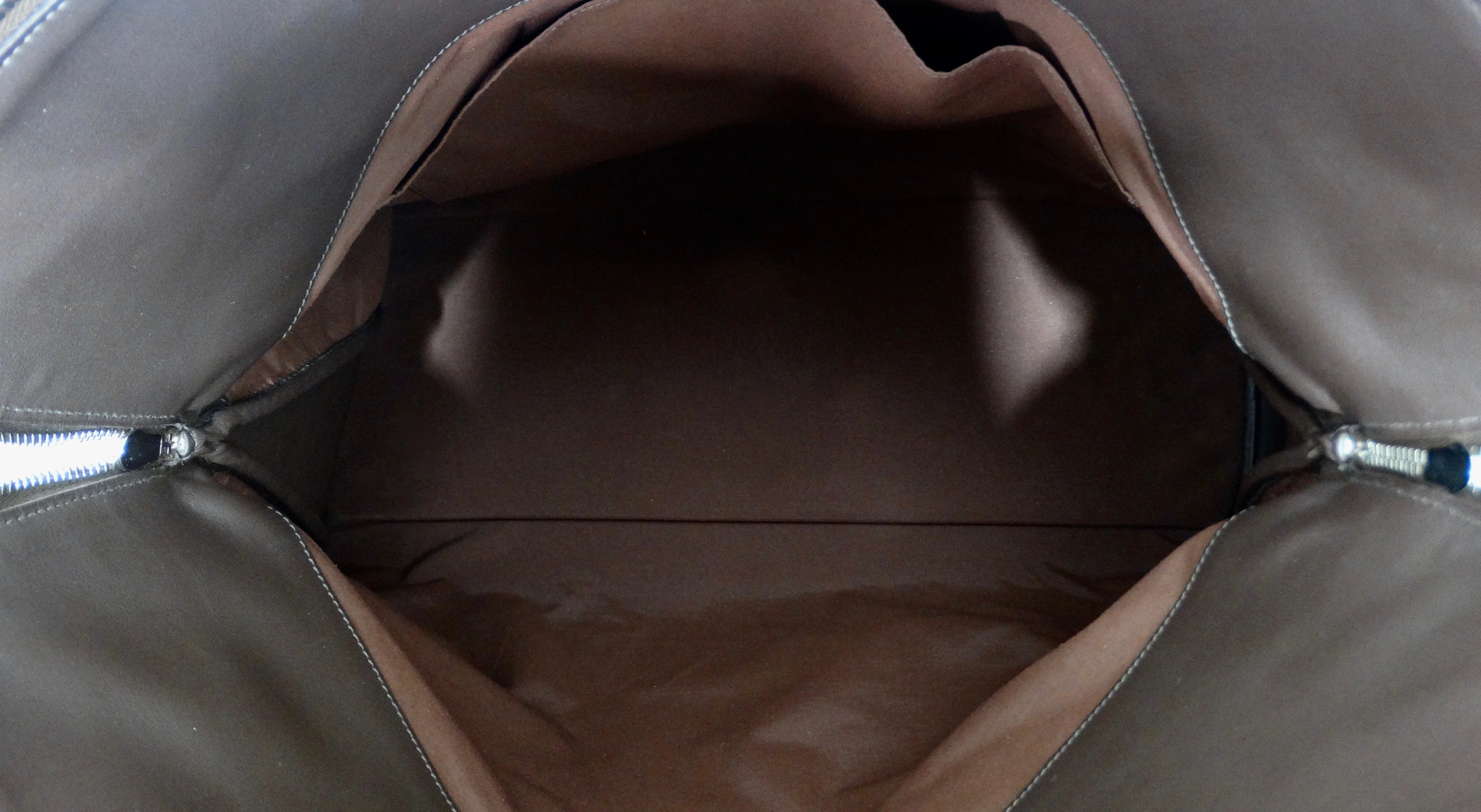 Hermés 2006 Tan Canvas Travel Tote