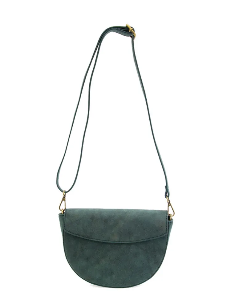 Joy Susan Luna Crescent Crossbody - Deep Teal