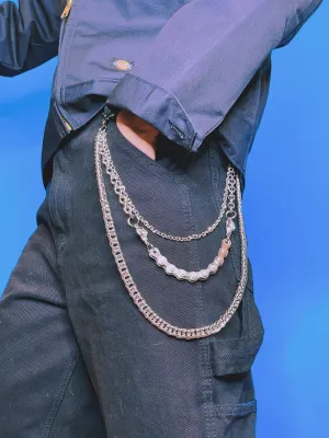 Layered Bearing Chain Pant Wallet