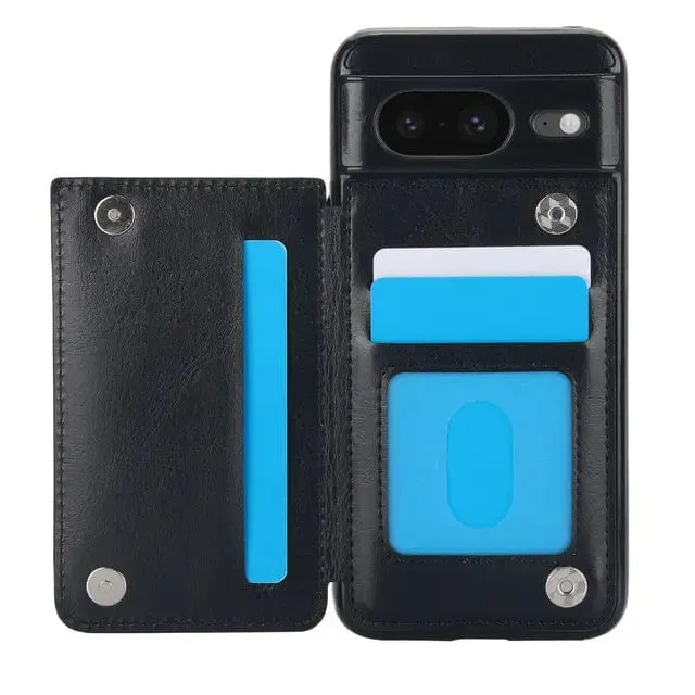 Leather Wallet Case For Google Pixel