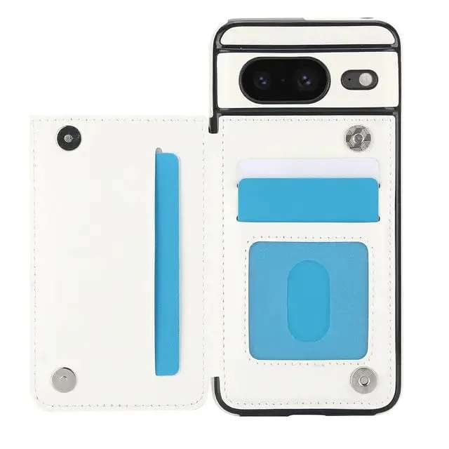 Leather Wallet Case For Google Pixel