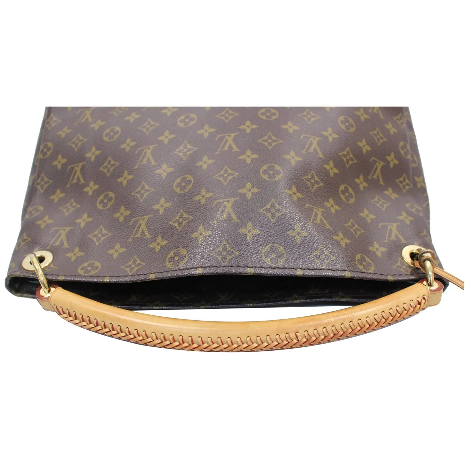 LOUIS VUITTON Artsy MM Monogram Canvas Shoulder Bag Brown