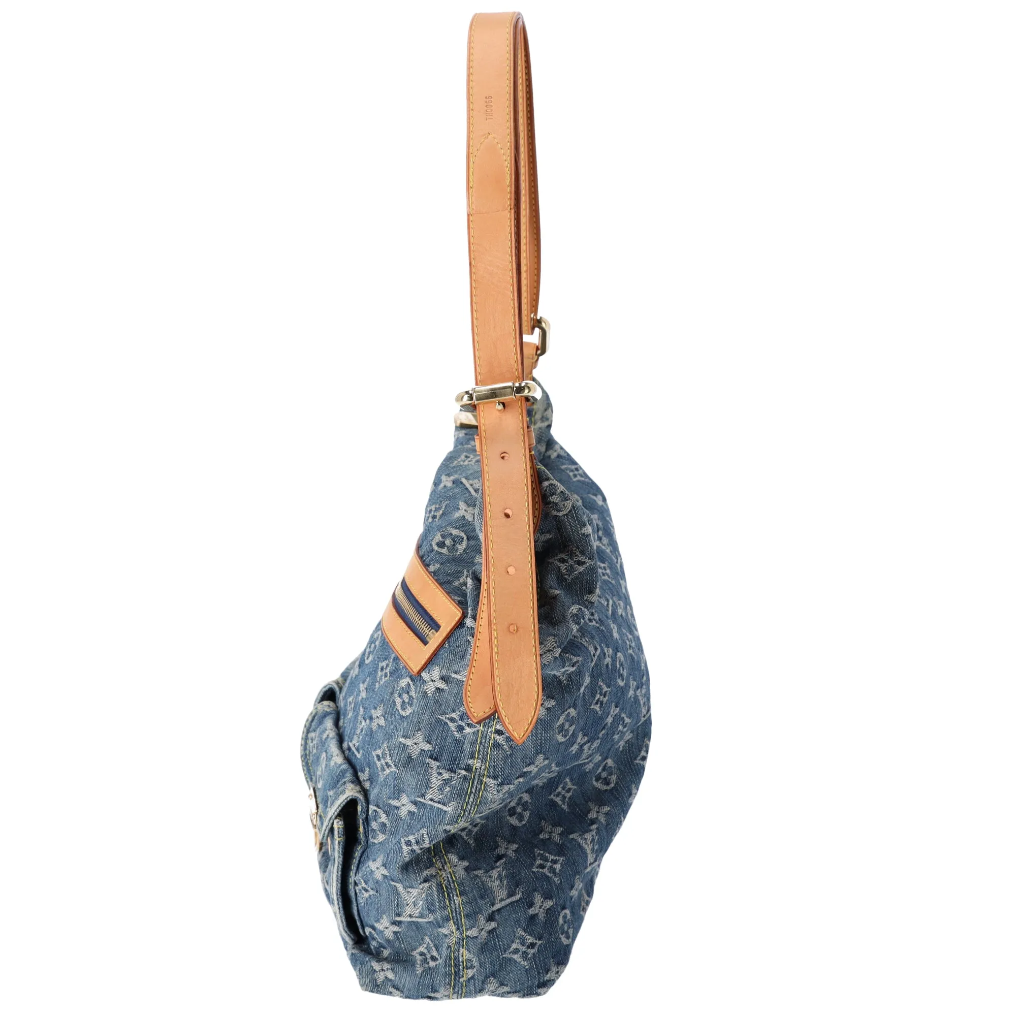 Louis Vuitton Baggy GM Monogram Denim Blue Shoulder Bag M95048