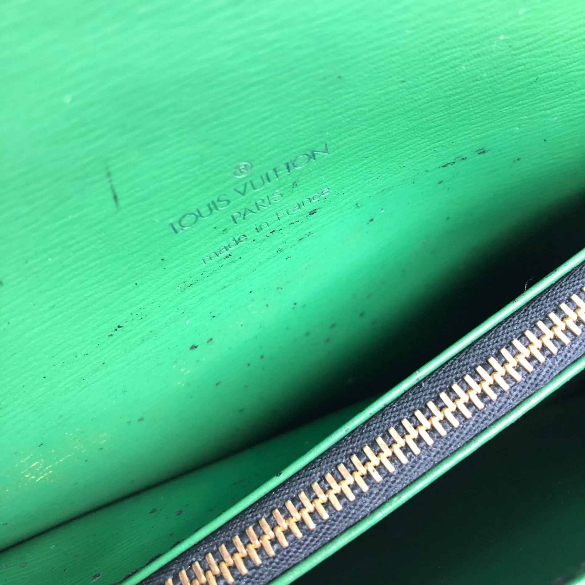 LOUIS VUITTON Epi Shoulder bag Green Vintage kdbyj8