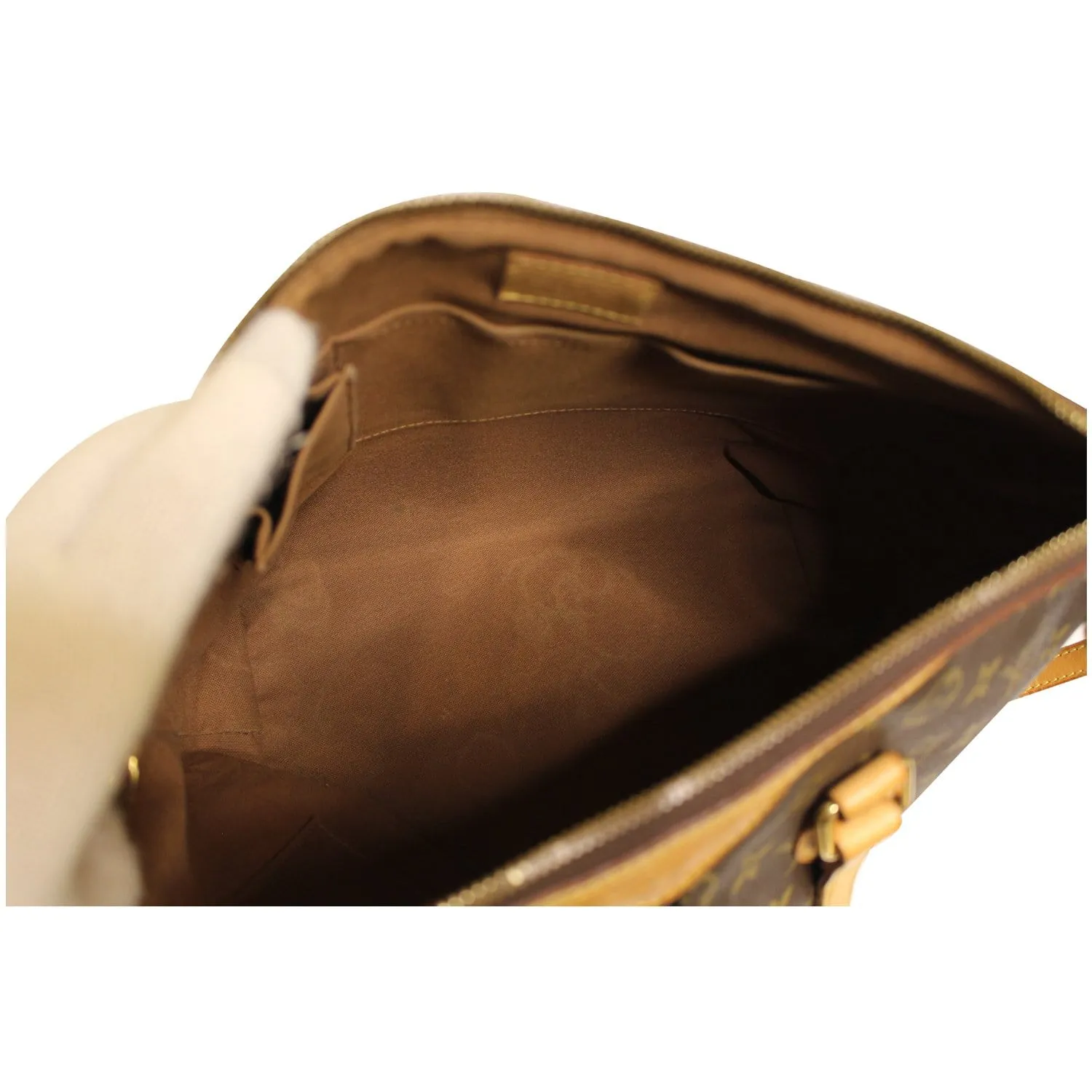 LOUIS VUITTON Palermo PM Monogram Canvas Shoulder Bag Brown