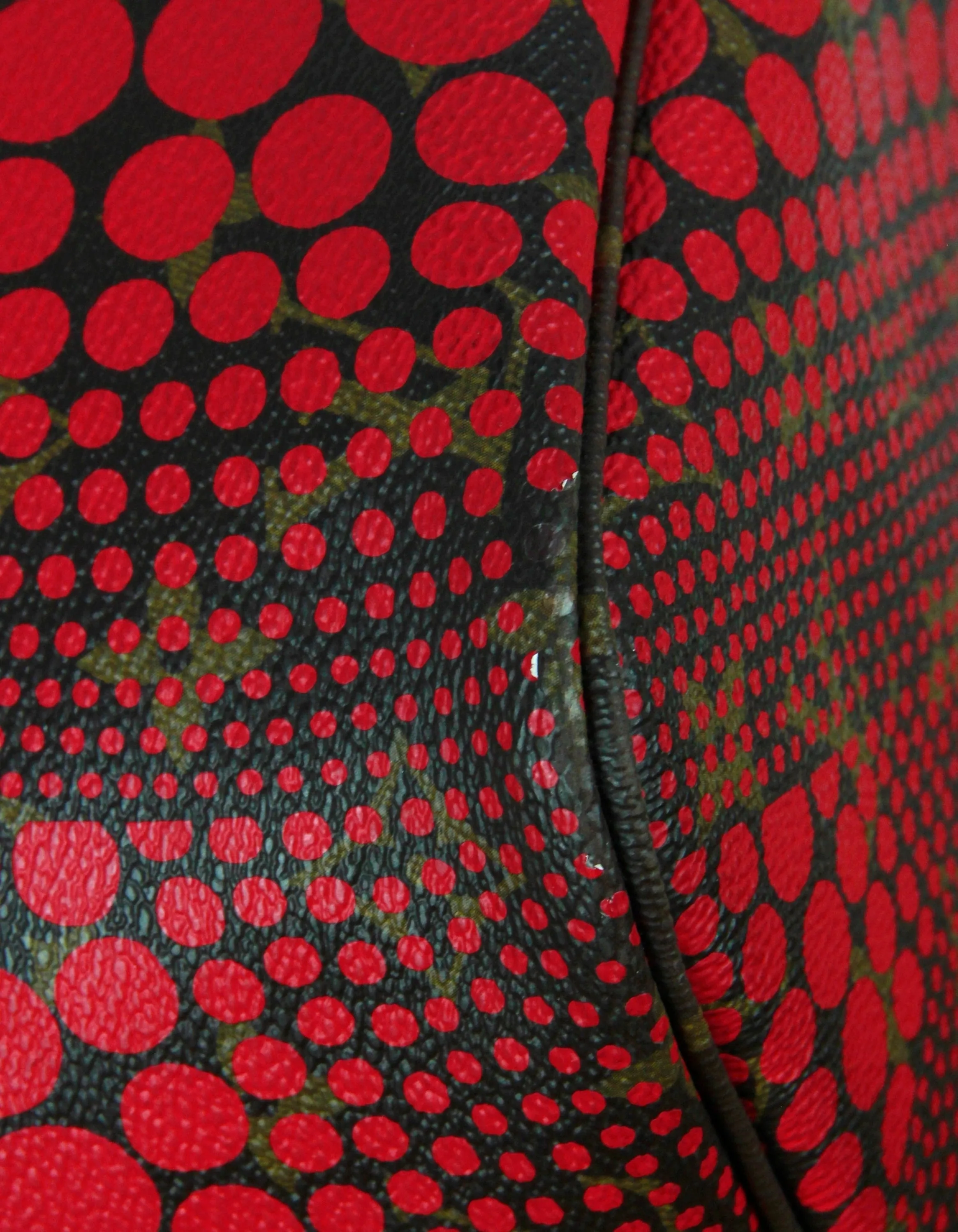 Louis Vuitton Red Monogram Kusama Waves Neverfull MM Tote Bag