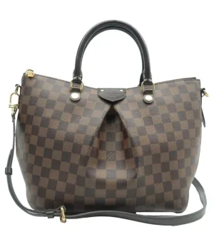 Louis Vuitton Siena Brown MM Damier Ebene Canvas Shoulder Bag