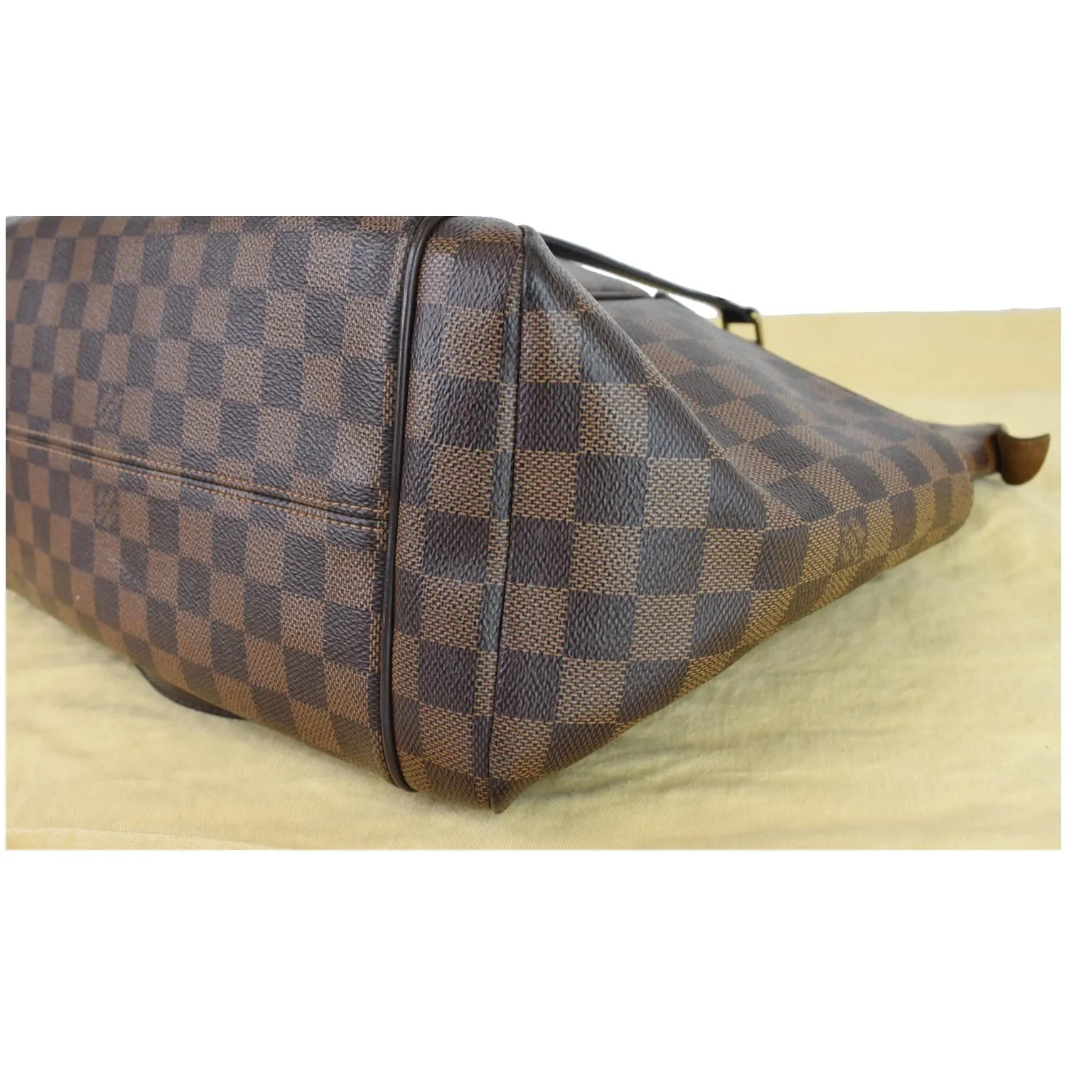 LOUIS VUITTON Totally MM Damier Ebene Shoulder Bag Brown