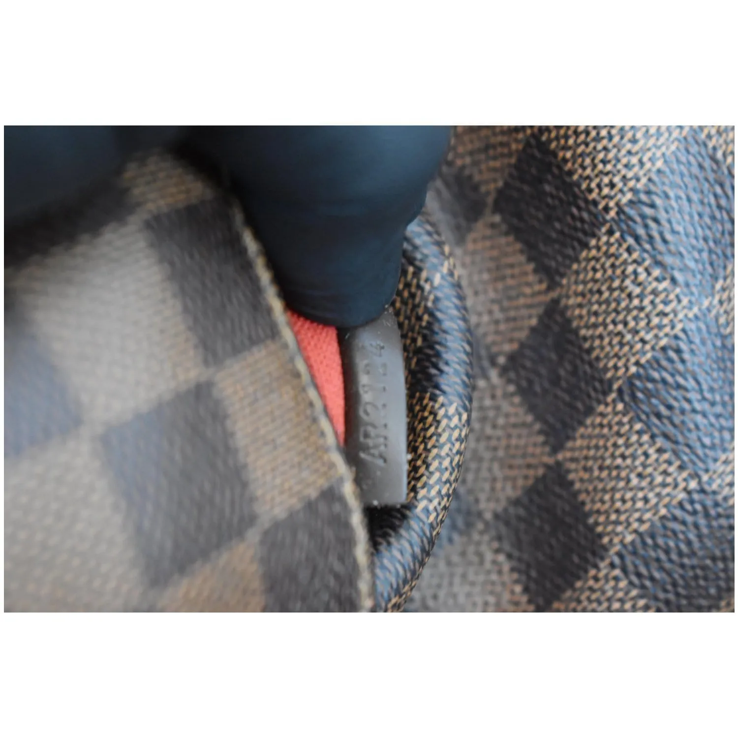 LOUIS VUITTON Totally MM Damier Ebene Shoulder Bag Brown
