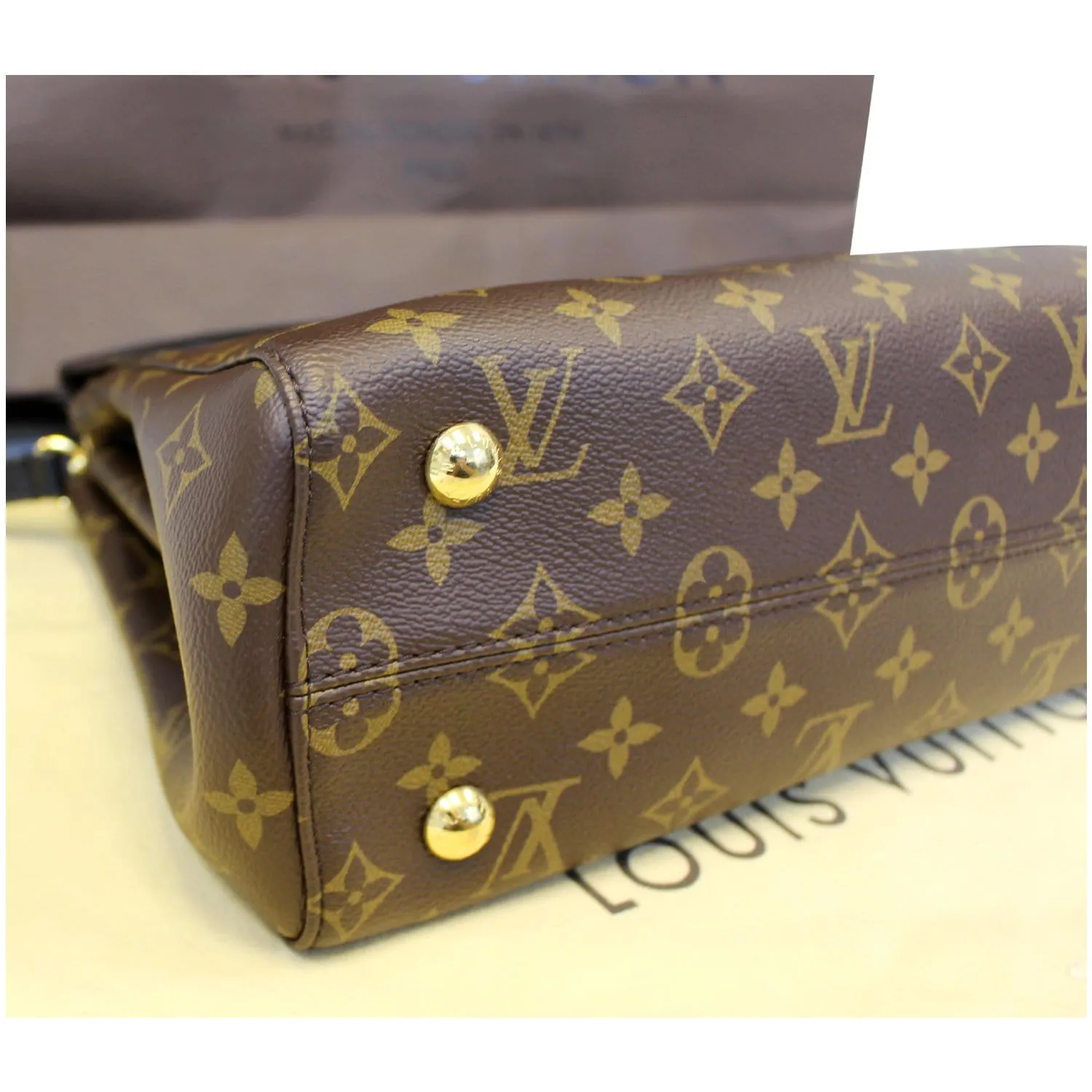 LOUIS VUITTON Venus Monogram Canvas 2way Shoulder Handbag Brown - 25% OFF