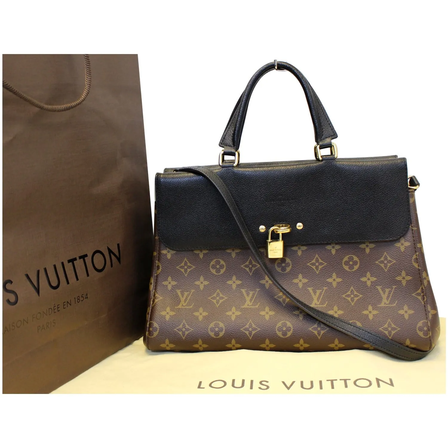 LOUIS VUITTON Venus Monogram Canvas 2way Shoulder Handbag Brown - 25% OFF