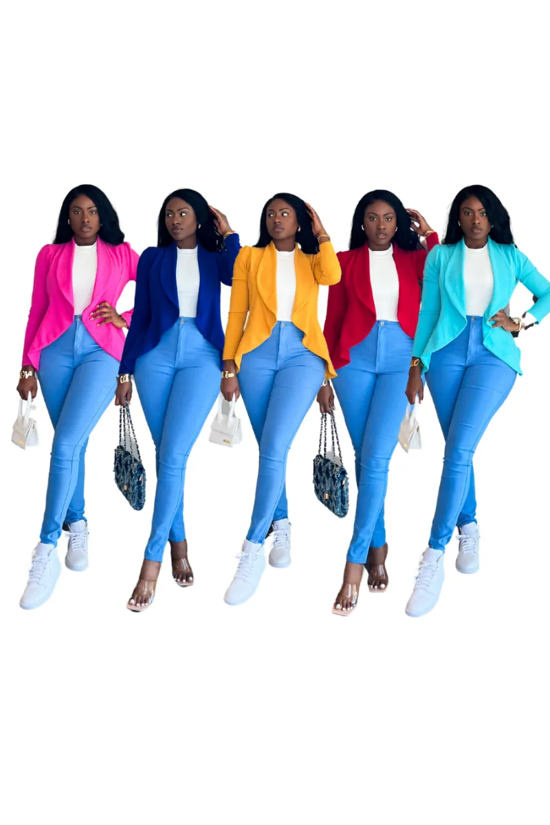 MEET AND GREET BLAZER (MUSTARD) | TOP