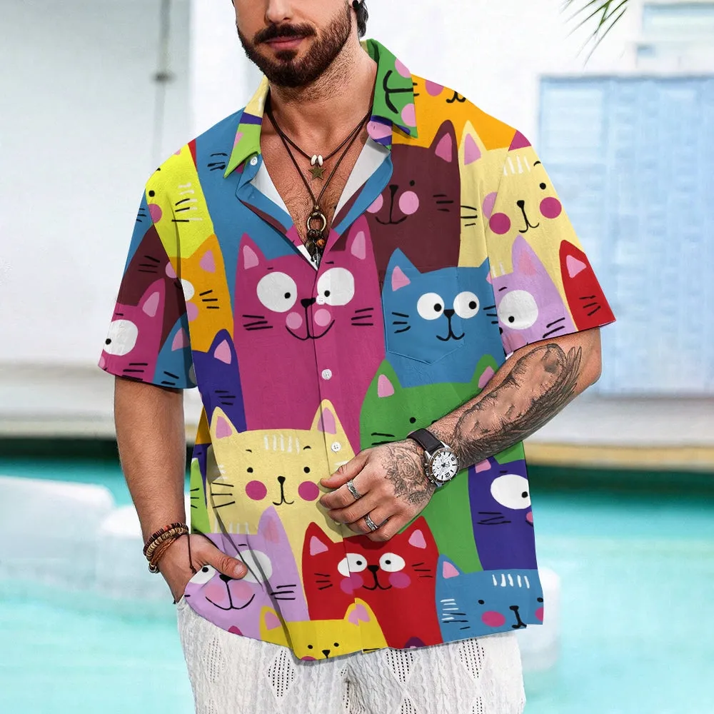 Men's Hawaiian Casual Short Sleeve Shirt 2407000192