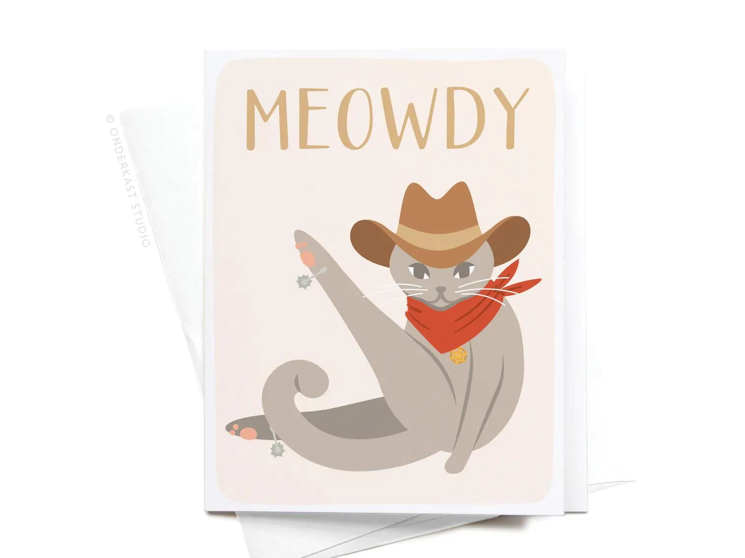 Meowdy Greeting Card