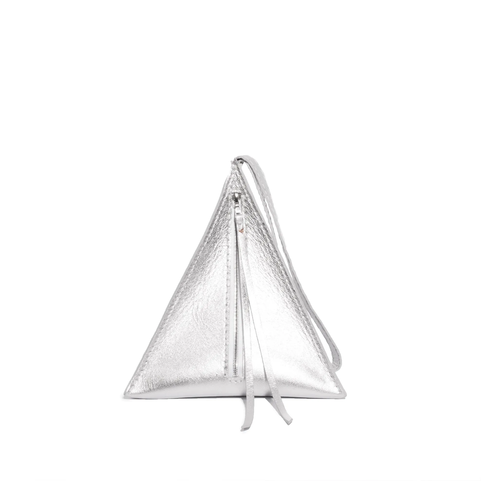 Metallic Devil Star Pyramid Handbag