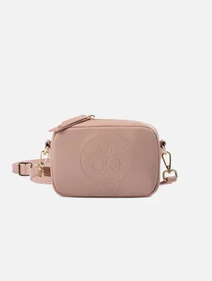 Mimi Mini Recycled Vegan Leather Crossbody Bag | Nude