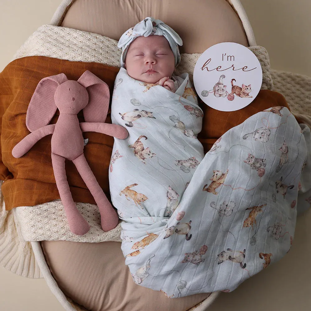 Organic Muslin Wrap - Kitten