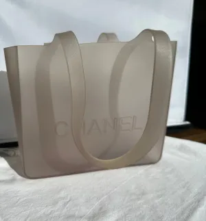 PREOWNED Chanel Silicone Gray Handbag