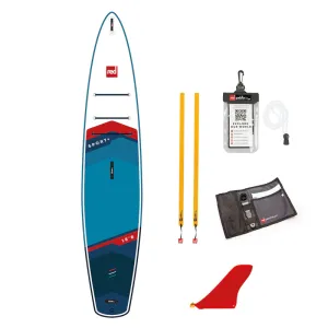 Red 12'6" Sport  Hybrid Tough MSL Inflatable Paddle Board Package 2024