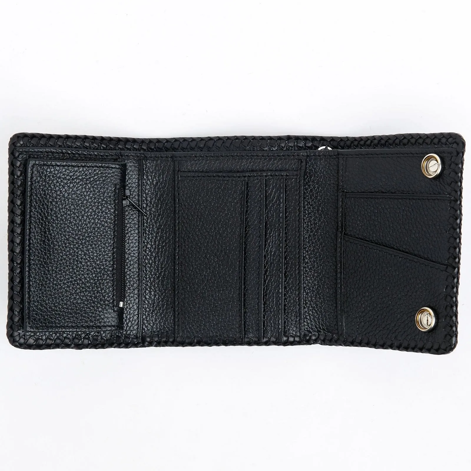 Red Stingray Komodo Leather Cross Biker Wallet