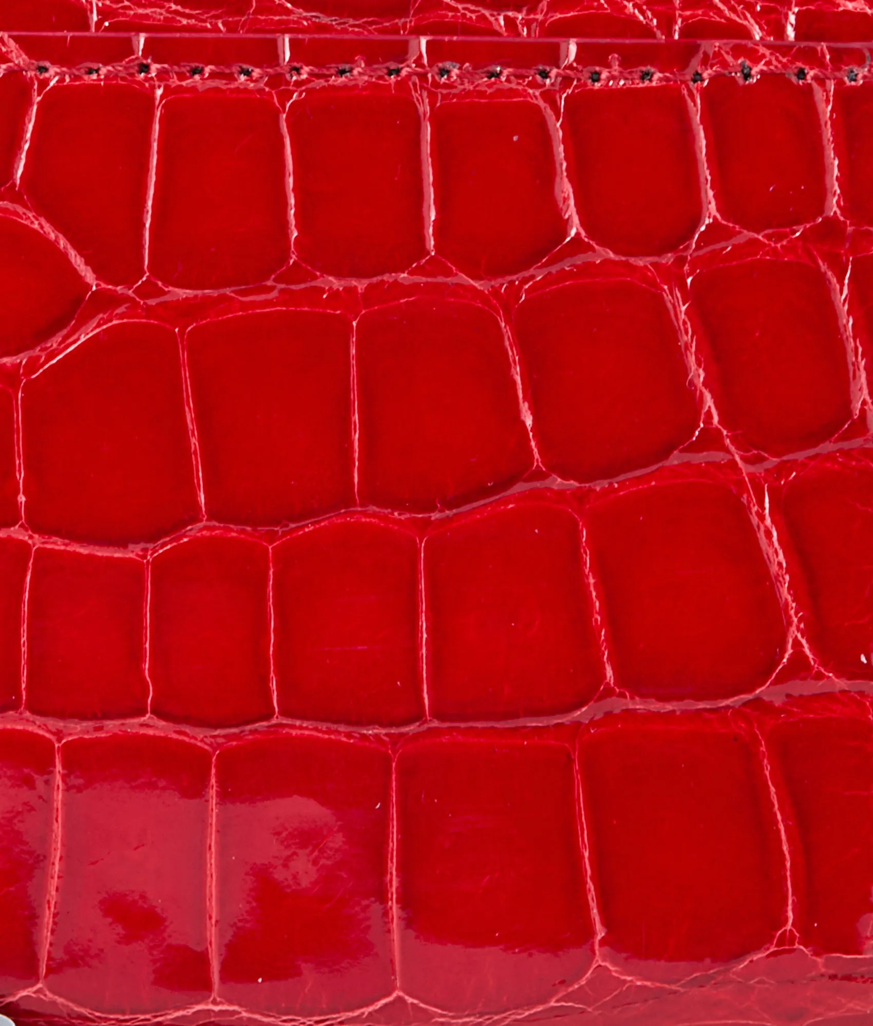 Short Exotic Wallet On A Chain :: Cherry Red