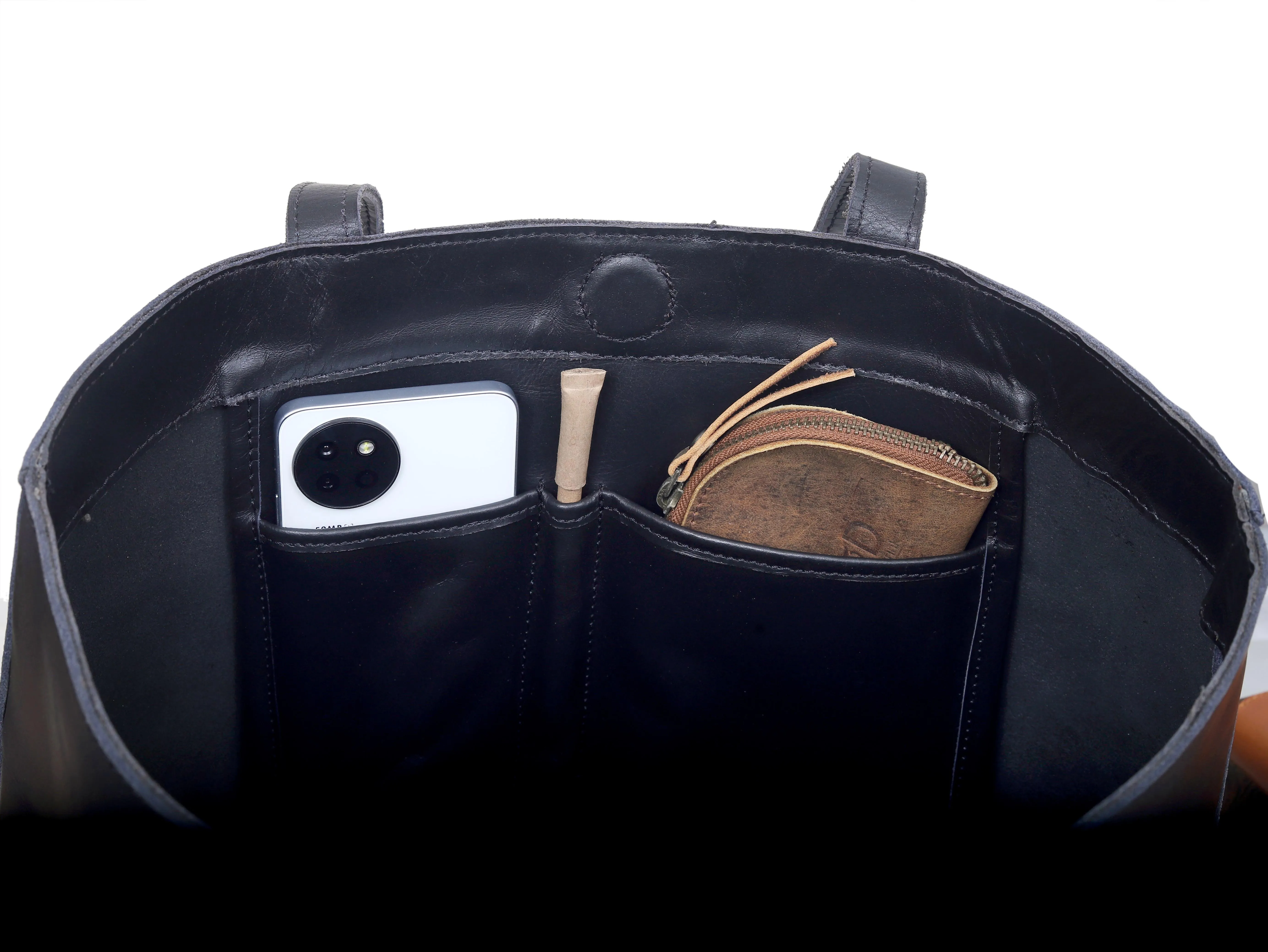 Skylar Buffalo Leather Tote Bag   Wallet Set