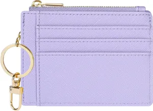 Slim Front Pocket Wallet for Women with Keychain