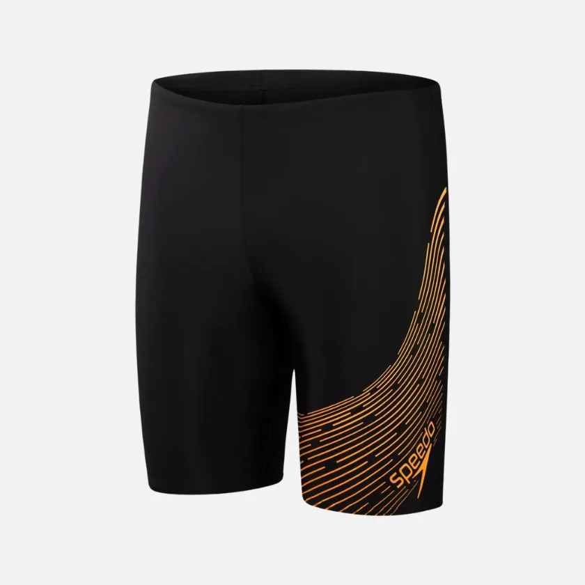 Speedo Medley Logo Men's Jammer -Black/Orange