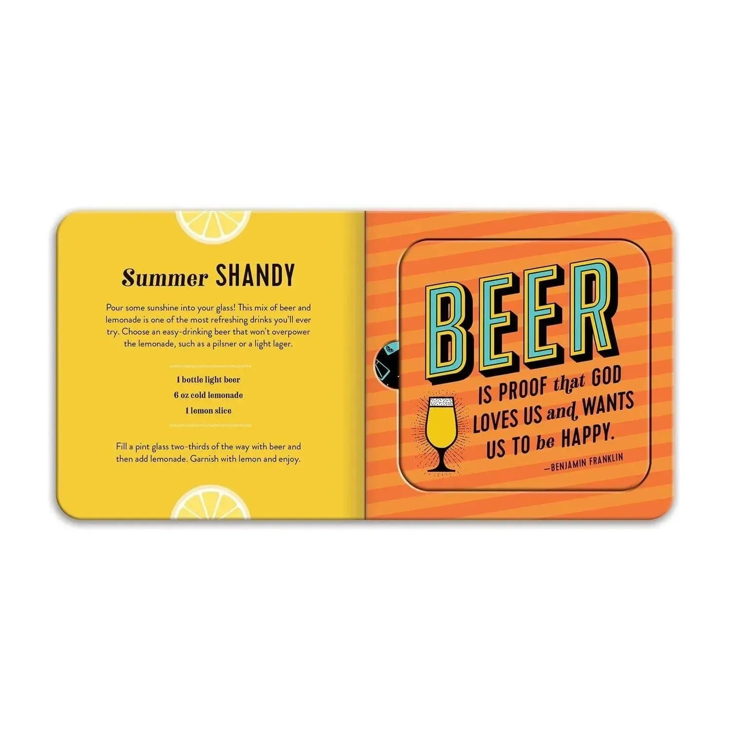 The Power of Positive Drinking Coaster Book