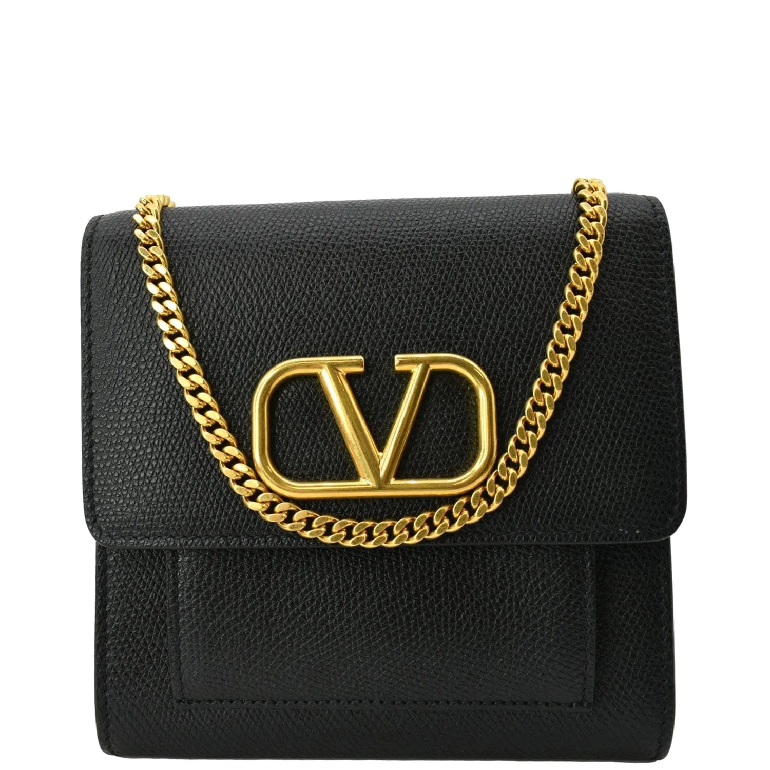 VALENTINO  Garavani Vsling Mini Leather Shoulder Bag Black