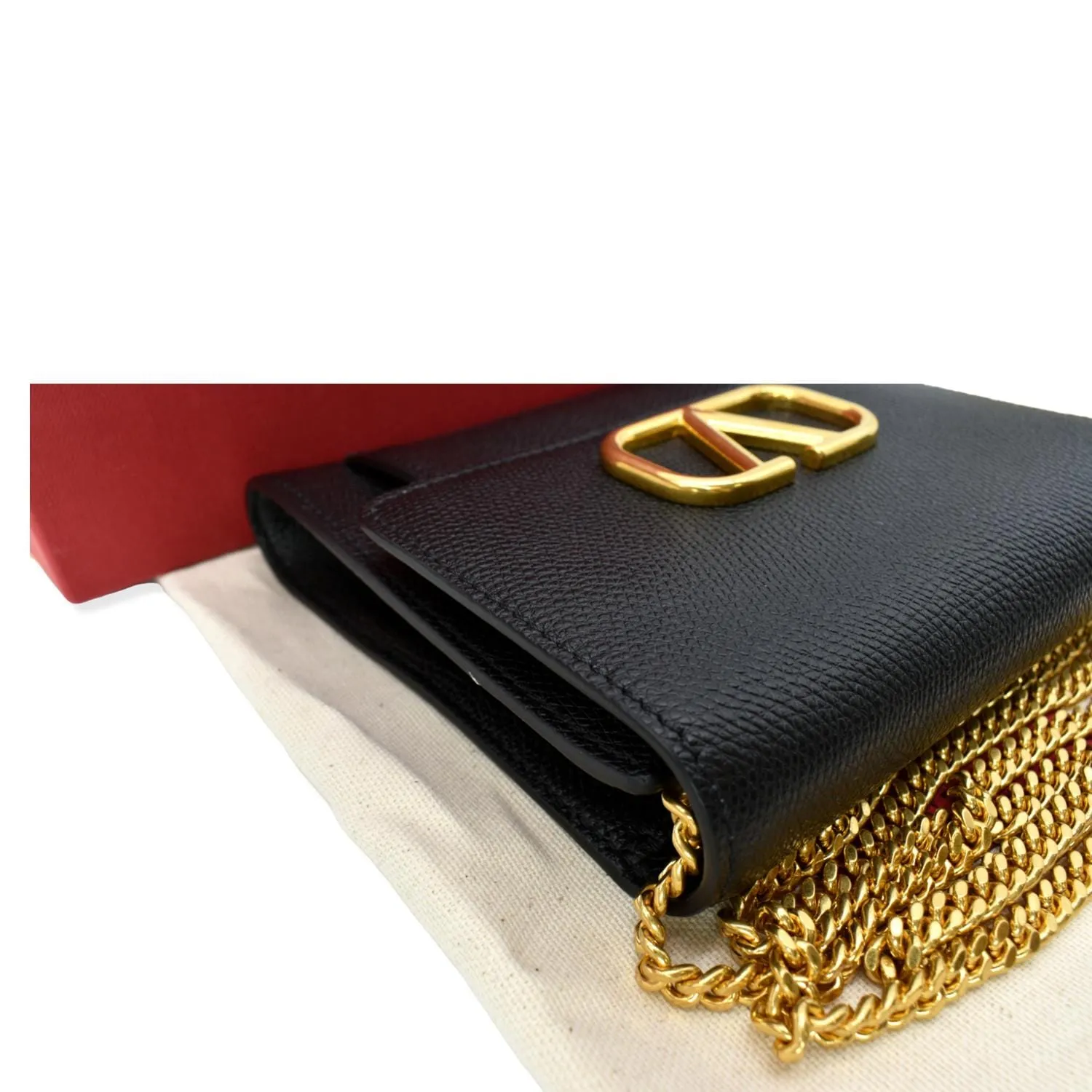 VALENTINO  Garavani Vsling Mini Leather Shoulder Bag Black