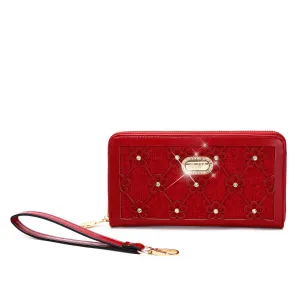 Wildflower Handmade Wristlet Wallet [KOW8368]